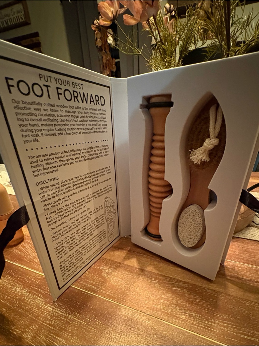 Wooden Foot Roller & Pumice Set - Santa Barbara Design Studio